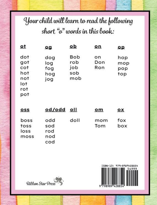 Book 4: Short “o” Words (Digital Download)