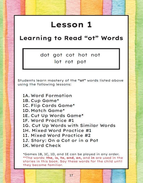 Book 4: Short “o” Words (Printed Copy + Free Download)