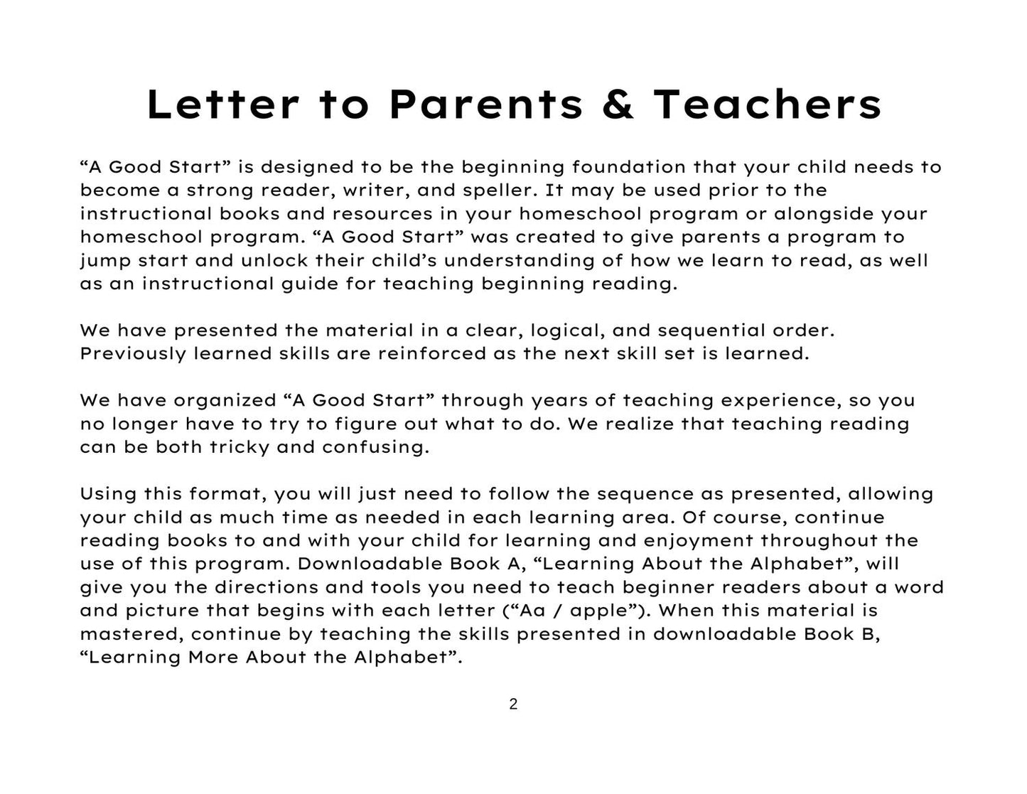 A Good Start Reading Program – Complete Short Vowel Series (Printed + Digital Format)