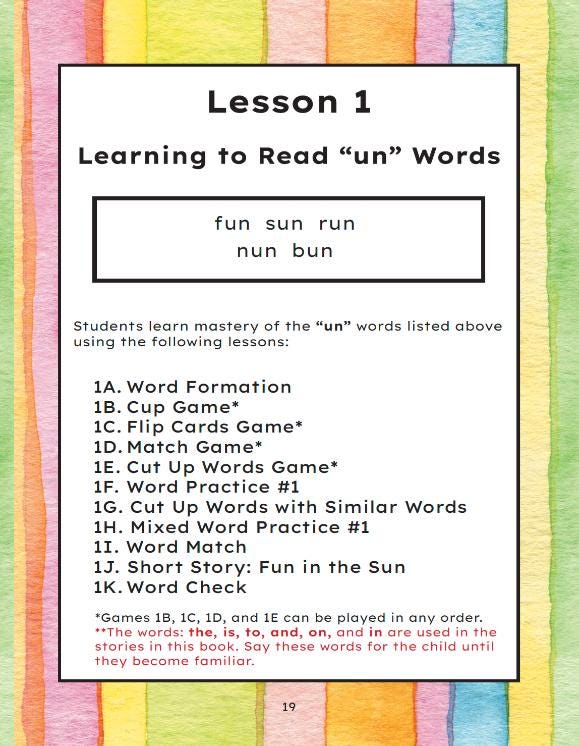 Book 5: Short “u” Words (Digital Download)