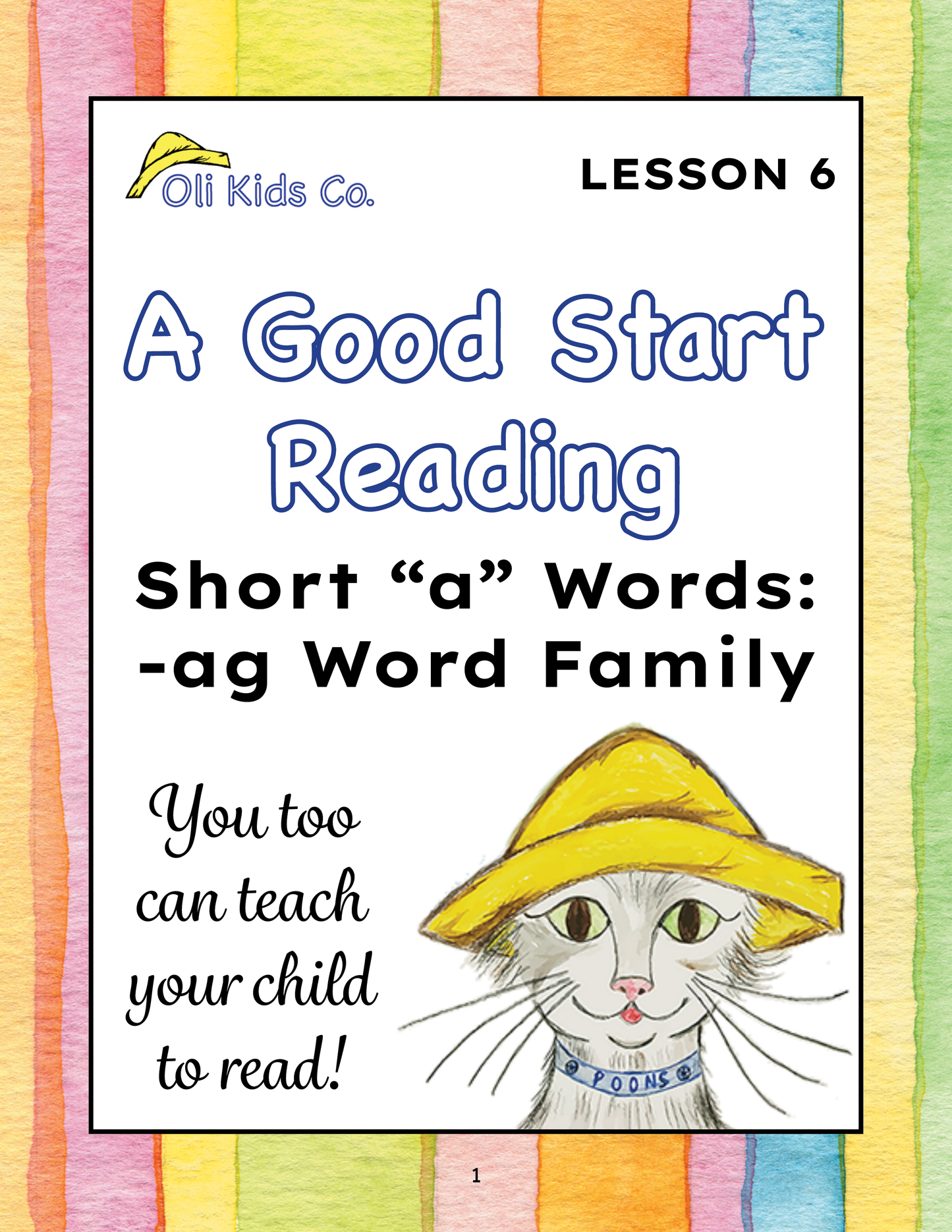 Short A Word Family Lesson – AG Words | Printable Phonics Games & Early Reading