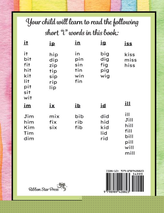 Book 3: Short “i” Words (Digital Download)